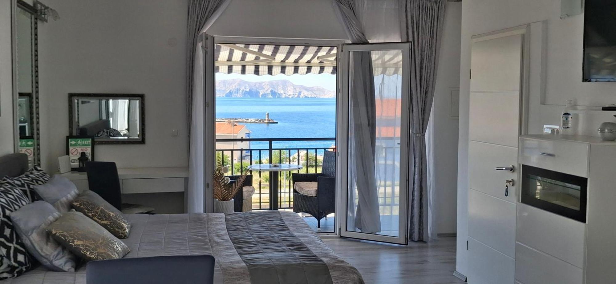 Beautyful Sea View 6 Luxury Studio Danijela Senj  Exteriör bild